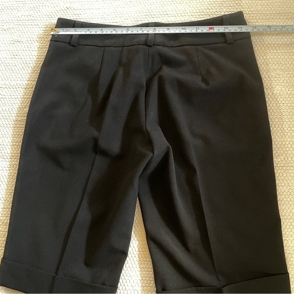 Odds N Evens Black Flat Front Knee Length Cuff Short Pants Size 3 - Picture 5 of 9